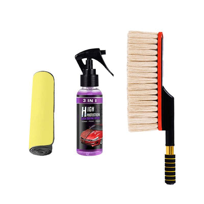 Car Duster With Extendable Telescoping Handle For Easy Cleaning