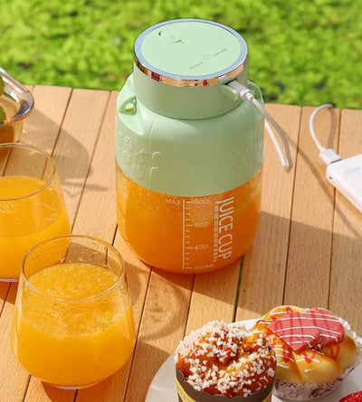 Electric Fruit Juicer 800ml USB Rechargeable Smoothie Mixer
