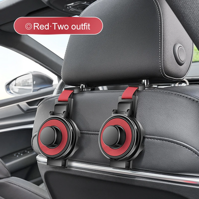 Car Seat Headrest Hook With Cup Holder Multi-Functional Organizer