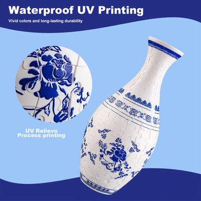 3D Puzzle Vase Creative Decorative Floral Design Kit