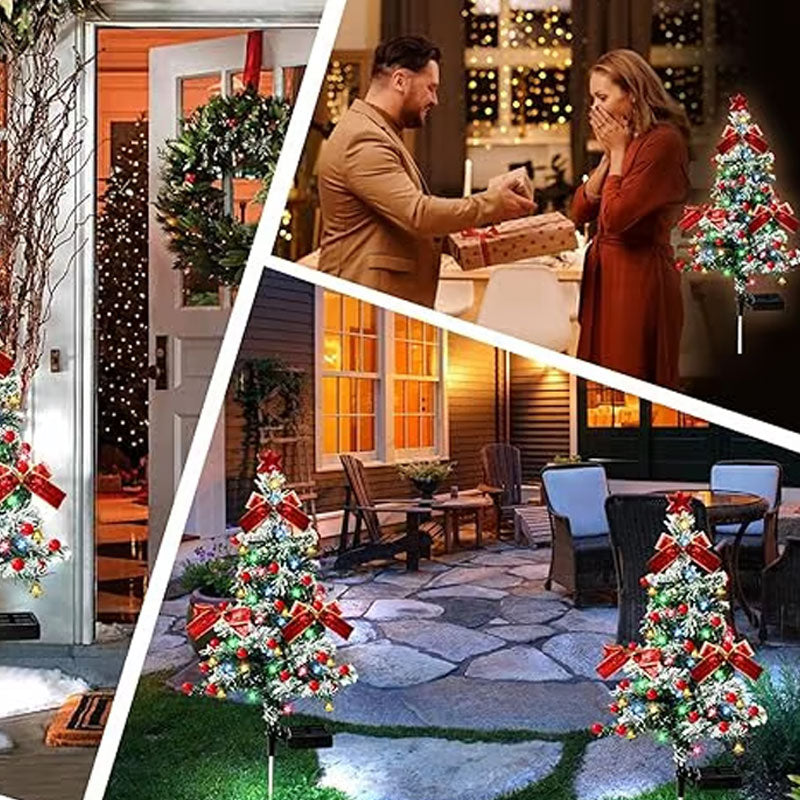 Solar Christmas Tree Lights Outdoor Waterproof LED Decorations