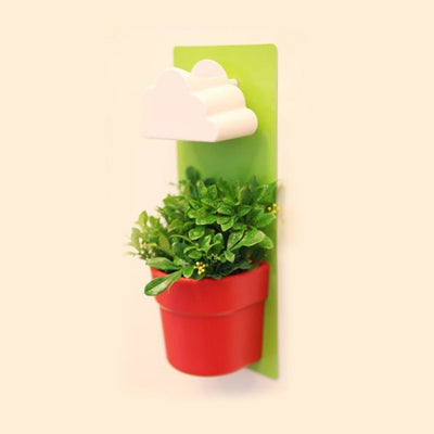 Rainy Pot Wall Mounted Flower Pot With Unique Rain Cloud Design