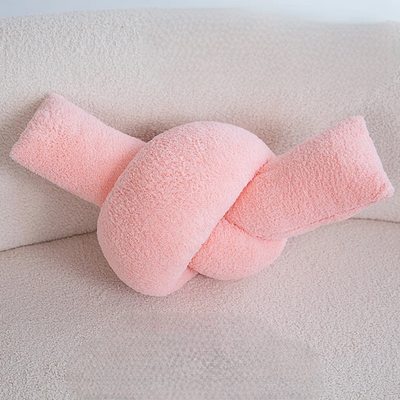 Plush Chain Knot Pillow Soft Decorative Cushion For Sofa And Home