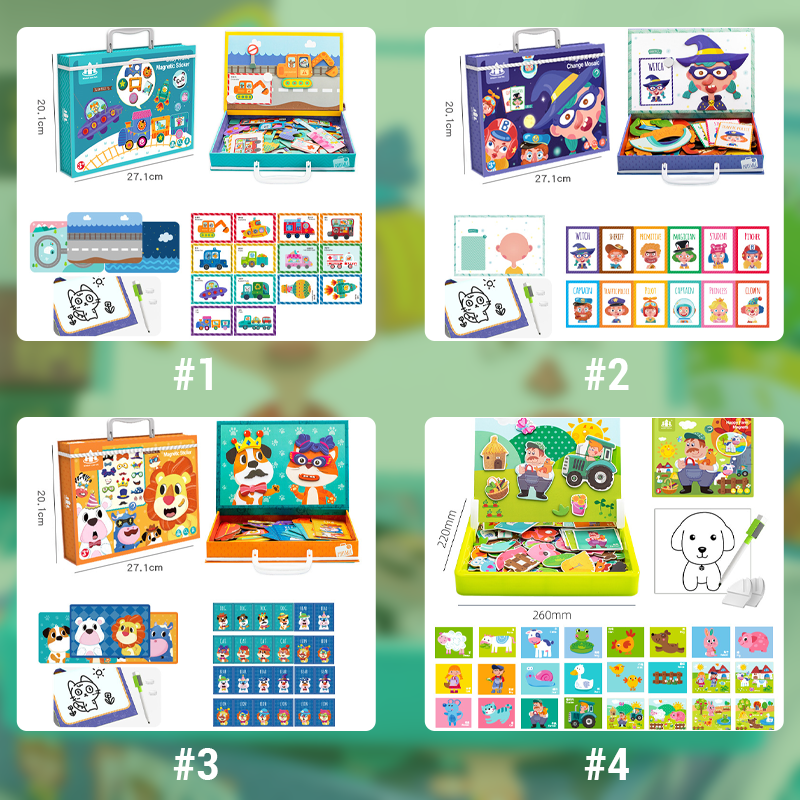 Children's Educational Magnetic Puzzles Learning Toy For Kids