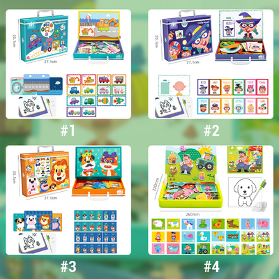 Children's Educational Magnetic Puzzles Learning Toy For Kids