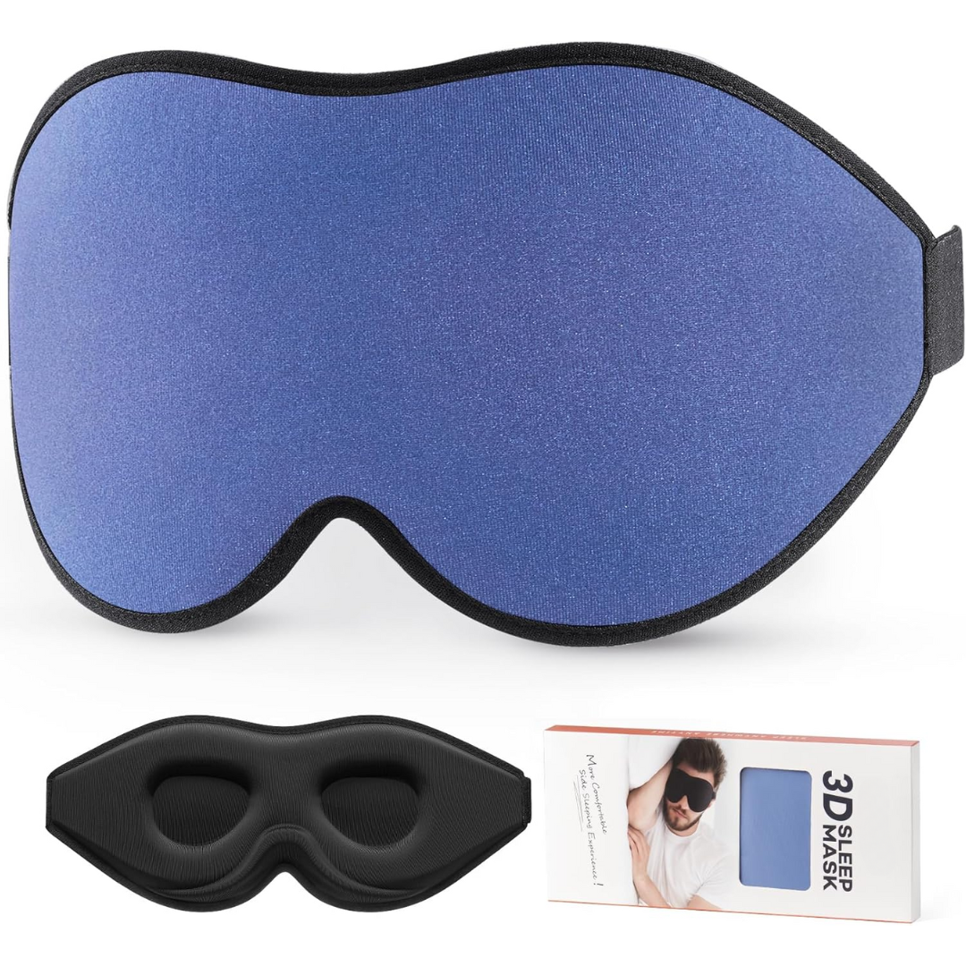 Light-Blocking Sleep Mask Soft Comfortable Adjustable Eye Cover