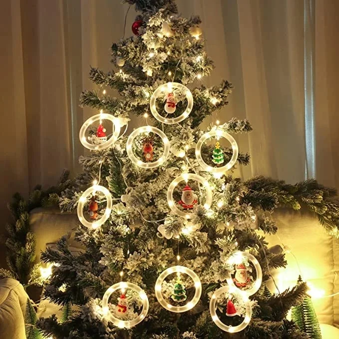 Christmas LED Wishing Ball String Lights Set Of 10 Decorative Balls