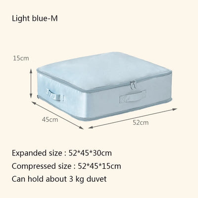 Large Capacity Compressive Duvet Storage Bag For Bedding Organization