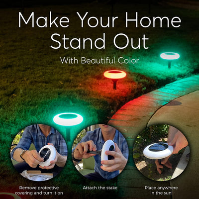 Colorful Solar Lights Outdoor Decorative Garden Lighting