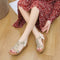 Anti-skid Soft Sole Rhinestone Wedge Heel Sandals For Women
