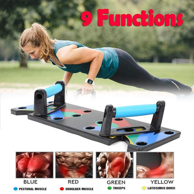 Push Up Rack Board 9 In 1 Upper Body Workout Equipment