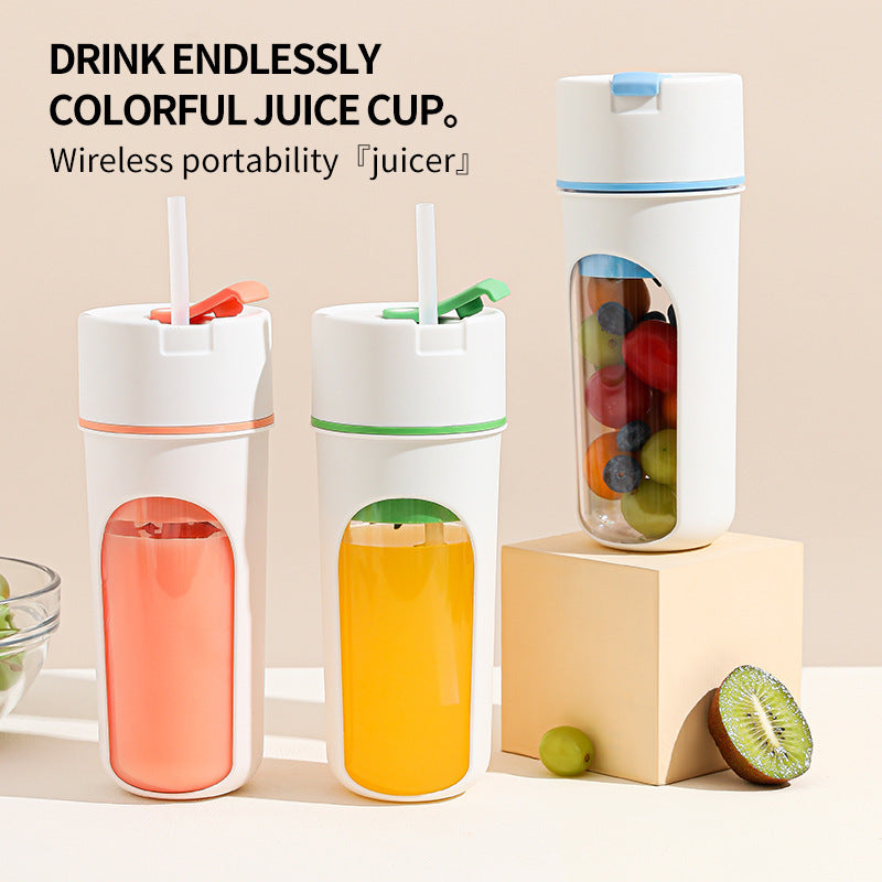 Electric Juicer USB Rechargeable Wireless Fruit Blender Squeezer Machine