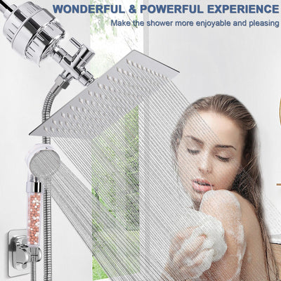 High Pressure Shower Head With Filter For Hard Water Removal