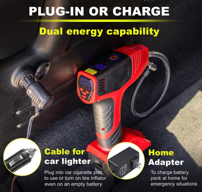 Bullseye Pro Max Portable Tire Inflator Air Compressor For Cars