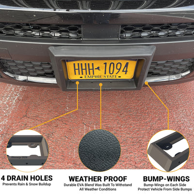 Front License Plate Bumper Guard XL Protector For Vehicle Bumpers