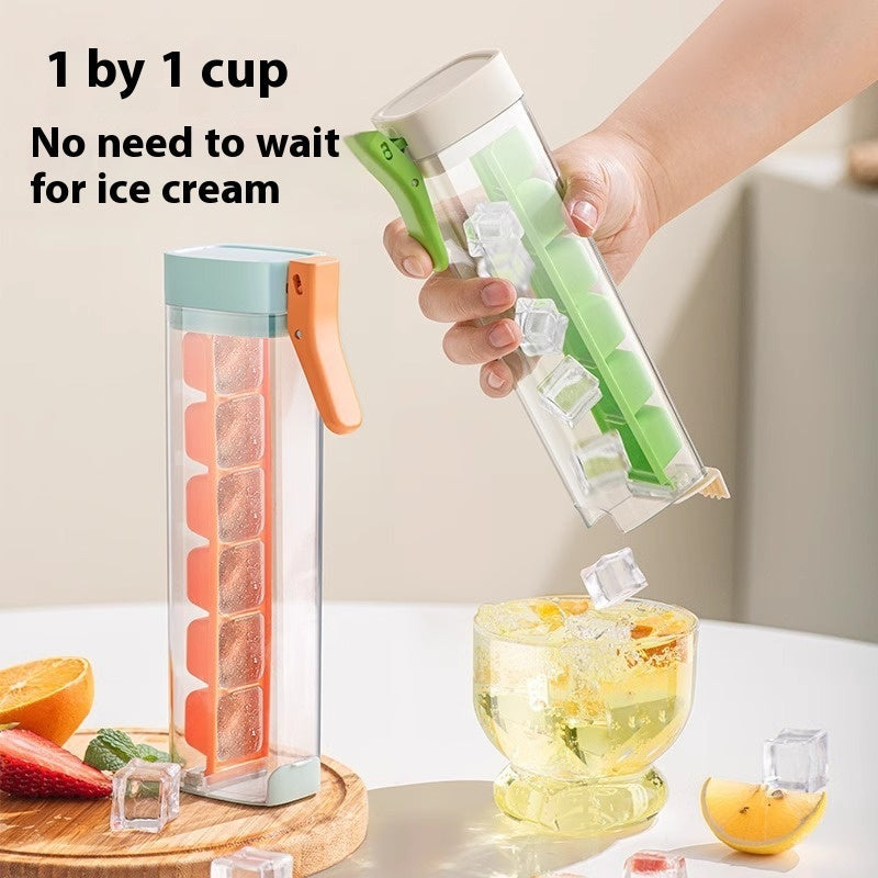 Ice Cube Mold Food Grade Tray With Storage Box Kitchen Tool