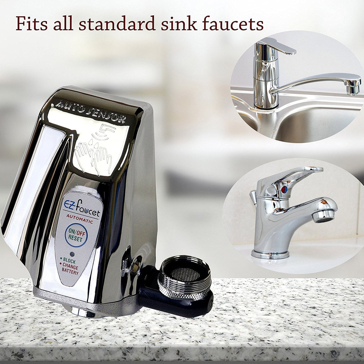 Automatic Sensor Faucet Adapter For Bathroom And Kitchen Sink Use