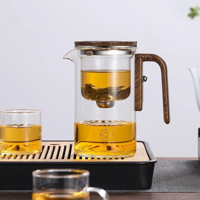 Glass Tea Infuser Teapot With Magnetic Separation Filtration