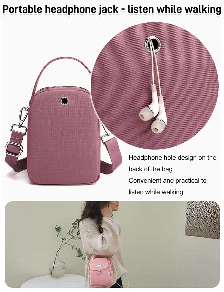 Large Capacity Shoulder Bag With Multi-layer Spacious Design
