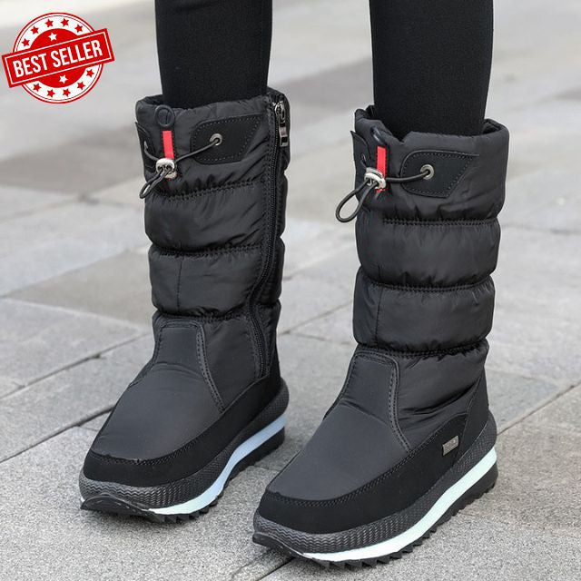 Women's Waterproof Snow Boots Faux Fur Non Slip Winter Footwear