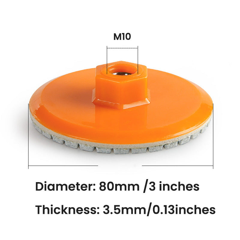 Stone Polishing Disc For Integrated Stone Trimming And Polishing