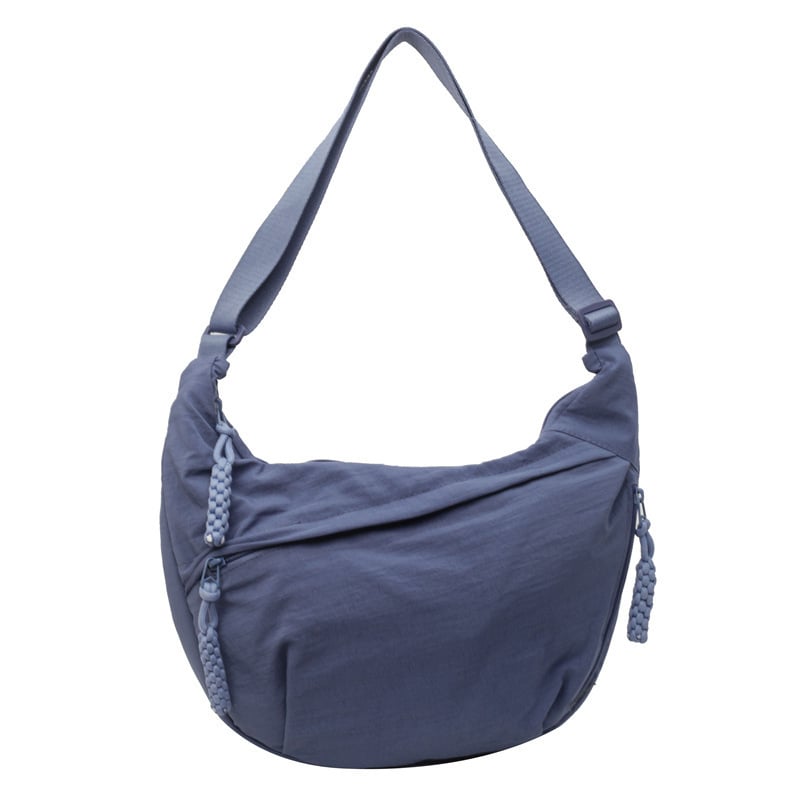 Women's Nylon Crossbody Bag Plain Color Fashion Hobo Style Tote