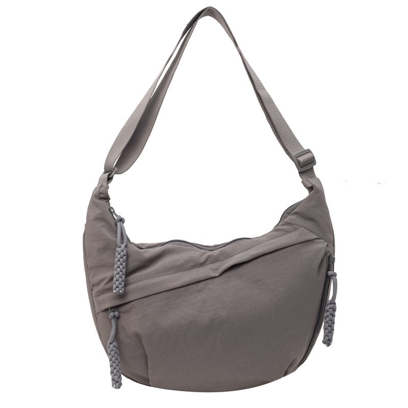 Women's Nylon Crossbody Bag Plain Color Fashion Hobo Style Tote