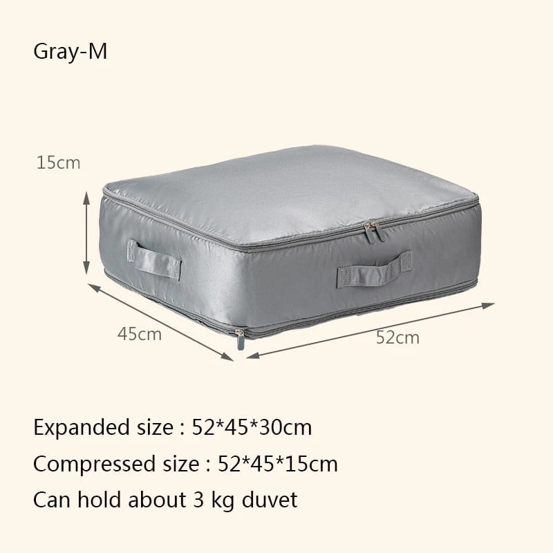 Large Capacity Compressive Duvet Storage Bag For Bedding Organization