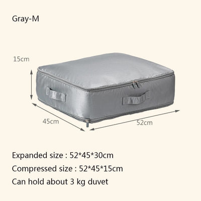 Large Capacity Compressive Duvet Storage Bag For Bedding Organization