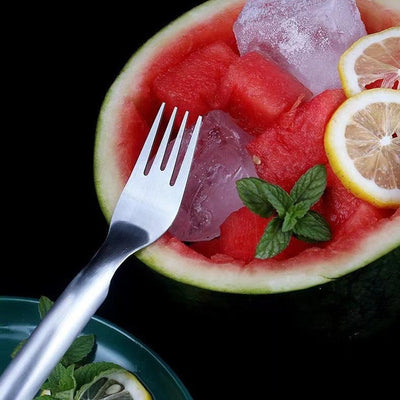 2 In 1 Watermelon Slicer Cutter Stainless Steel Fruit Fork Divider