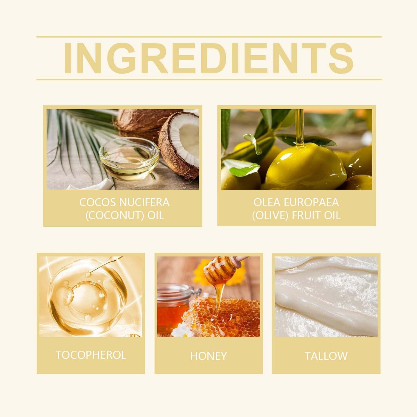 Tallow Honey Body Balm Nourishing Moisturizing Skin Cream