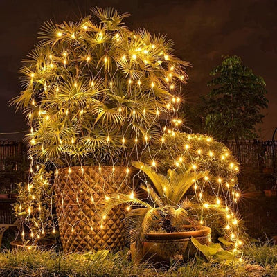 Net Mesh Waterproof LED String Lights For Outdoor Decoration
