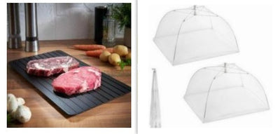 Fast Defrosting Tray Aluminum Quick Thawing Kitchen Plate
