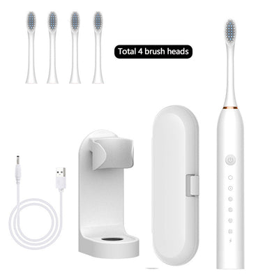 Portable Sonic Electric Toothbrush For Adults With Powerful Cleaning
