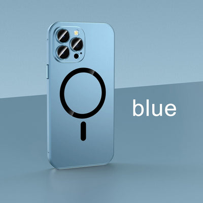 Magnetic Charging Phone Case Matte Protective Anti-collision Cover