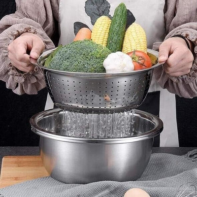Germany Multifunctional Stainless Steel Basin For Kitchen And Outdoor Use