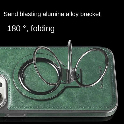 Leather Magnetic Phone Case Stand Holder For Mobile Devices