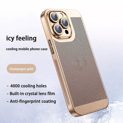 Electroplating Heat Dissipation Phone Case Durable Cooling Protection
