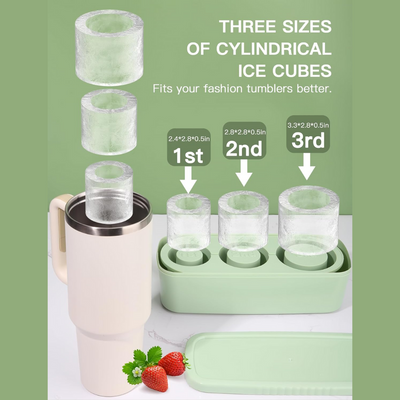 Stanley Cup Cylindrical Ice Mold For Drinks And Cocktails