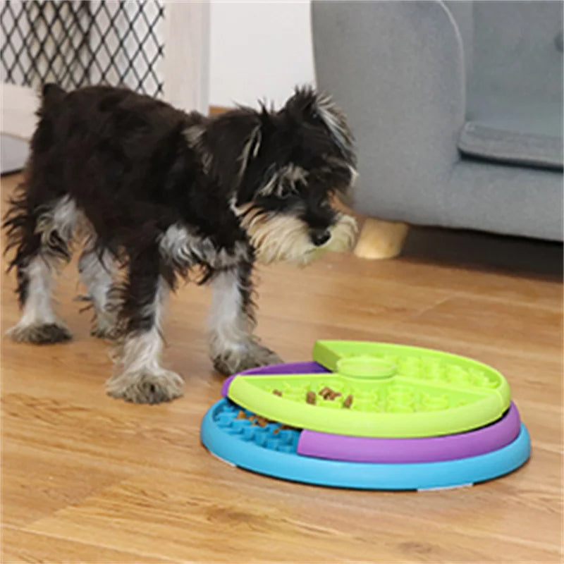 Slow Feeder Bowl Rotating Puzzle Dish For Cats And Dogs