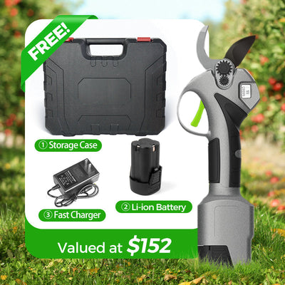Powerful Cordless Electric Pruning Shears With Battery And Charger