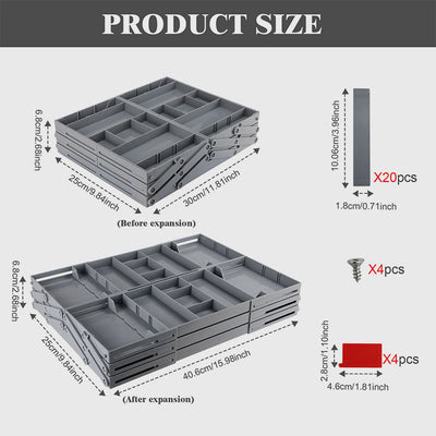 Folding Drawer Storage Box Organizer Space Saving Practical Design