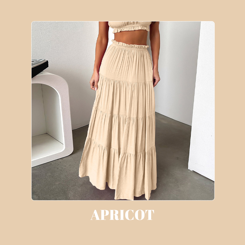 Casual Midi Skirt Women Elegant Comfortable Long Length Design