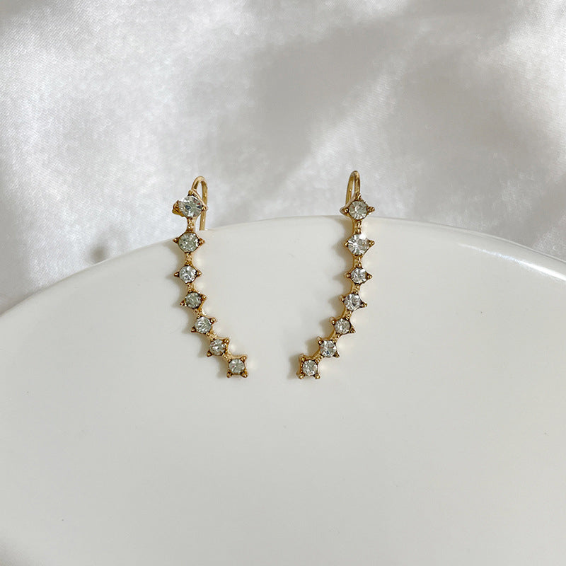 Seven Star Elegant Diamond Stud Earrings For Women