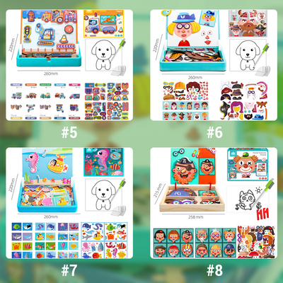 Children's Educational Magnetic Puzzles Learning Toy For Kids