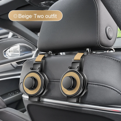 Car Seat Headrest Hook With Cup Holder Multi-Functional Organizer