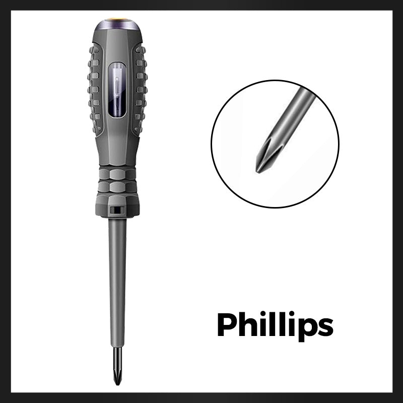 2-in-1 Magnetic Screwdriver With Strong Torque And Electricity Detector