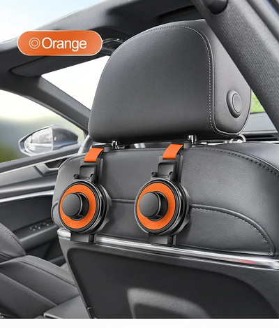 Car Seat Headrest Hook With Cup Holder Multi-Functional Organizer