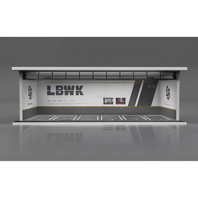 Miniature Car Garage For 1:24 1:43 And 1:64 Model Cars