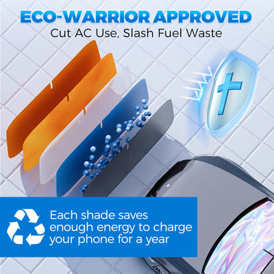 Universal Foldable Windshield Sun Shade For Cars And Trucks